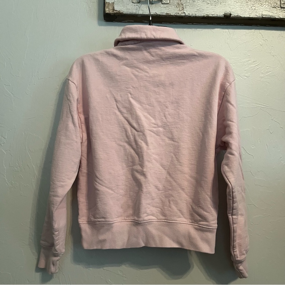SPORTY & RICH x Prince Racquet and Health Club Polo in Baby Pink/White Sz XS - Picture 7 of 12